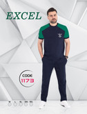 ست تیشرت و شلوار مردانه برند EXCEL جنس نخ پنبه اعلا