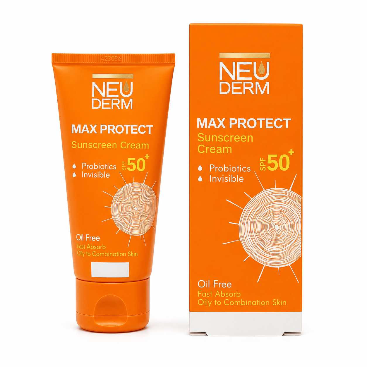 کرم ضد آفتاب مکس پروتکت نئودرم SPF 50+ مخصوص پوست‌های چرب و مختلط