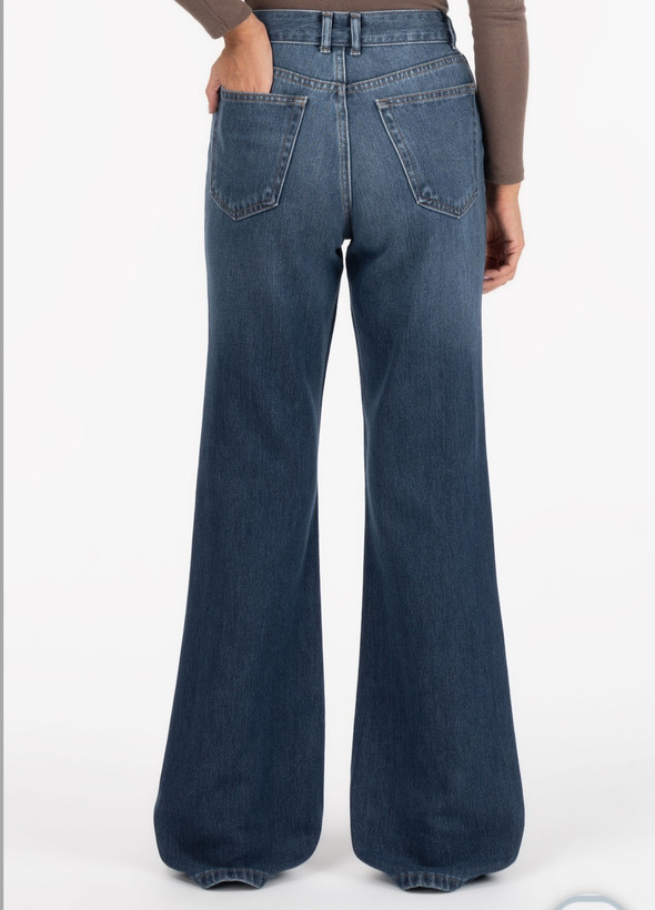 : Royal Jeans Jackpot Bootra Dark Washed Blue Jeans (Length 110)